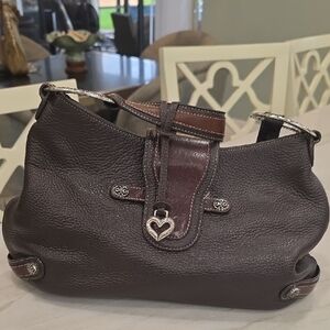 Brighton Black and Brown Shoulder Bag